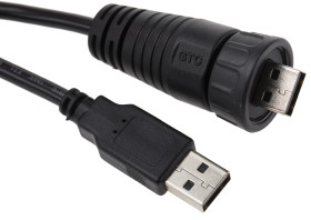 Kabel USB Złącze A USB A Złącze B USB A dł. 2m Przewód USB USB 2.0 kolor: Czarny