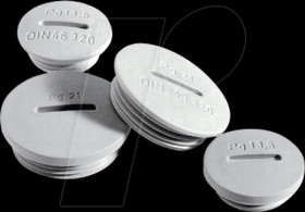 52006020 Blindstopfen, PG42, lichtgrau