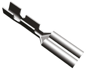 Konektor płaski Żeński 2.79 x 0.51mm długość 0.71cal Izolacja: Nieizolowane Cyna