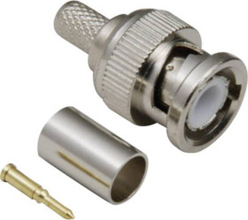 Złącze BNC BKL Electronic 0401255/D 0401255/D złącze męskie proste 50 Ω 1 szt.