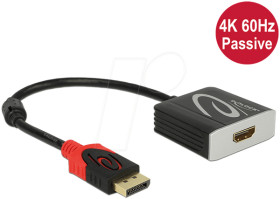 62719 Adapter DisplayPort 1.2 male &gt; HDMI female 4K 60 Hz Passive blac