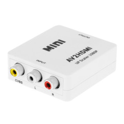 Konwerter AV RCA do HDMI adapter Wejście 3xRCA - Wyjście HDMI 1080p