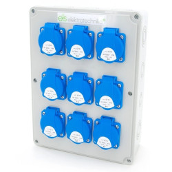 Rozdzielnica budowlana 9*GS 230V, obudowa naścienna, ELS Elektrotechnika, N900