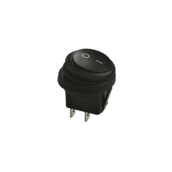Przełącznik A601H ON-OFF 1tor cz hermet.czar.okrągły 6A250VAC