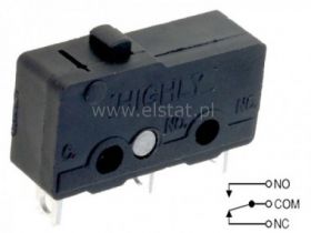 Przełącznik krańcowy bez dźwigni 3A 3pin lutowany