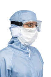 Maska twarzy, zastosowanie: Medycyna, szt. w opakowaniu: 300każdy, rozmiar: 210 x 90 mm, Biały, Polipropylenowe