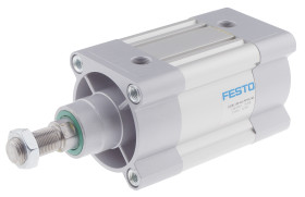 Siłownik pneumatyczny z tłoczyskiem skok: 40mm Festo Ø 80mm dwustronnego działania Action 257.6mm z amortyzacją