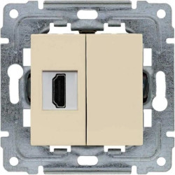 DANTE Gniazdo multimedialne HDMI kremowe 450350