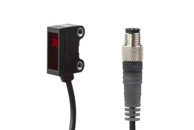 Czujnik optyczny odblaskowy 25x16x8mm Sn: 3000mm 10-30V DC PNP/NPN NC/NO złącze kablowe M8 4-pinowe 0,2m IP67 ORQ80571