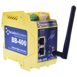 Brainboxes BB-400 Controller 8 DIO&#x2B;RS232/422/485 Serial&#x2B;BT WiFi NFC&#x2B;2 Ethernet