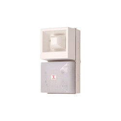 Sygnalizator akustyczny z lampą sygnalizacyjną 24 V DC Opal AC IP65 Montaż ścienny 108dB