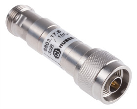 Tłumik RF 0.8 dB, 3 dB Wtyczka N do gniazda N 18GHz 50Ω N