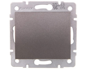 LOGI Łącznik jednobiegunowy śrubowy 10AX 250V grafit 021000141 25243