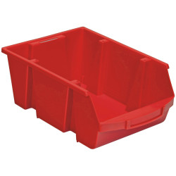VISO SPACY5R Storage Bin 300x175x445 mm Red Polypropylene Stackable