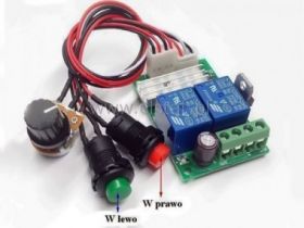Regulator obrotów silnika prawo-lewo 12-24V; 3A