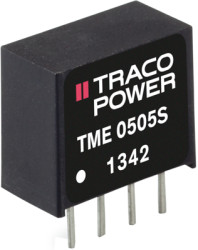 DC converter, 3-3.63 VDC, 0.9 W, 1 output, 3.3 VDC, 74 % efficiency, TME 0303S