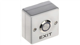 Natynkowy Metalowy Przycisk Wyjścia Z Napisem Exit Ze Stali Nierdzewnej Z...