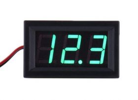 MODUŁ WOLTOMIERZ 5-120VDC ZIELONY 2 PRZEWODOWY