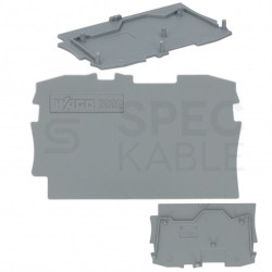 WAGO 2002-1291 Ścianka końcowa / wewnętrzna szara do złączek szara WAGO TOP JOBS 2,5mm2