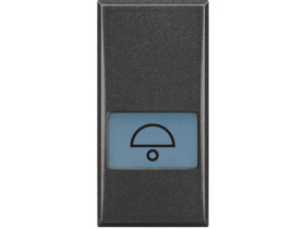 AXOLUTE Klawisz DZWONEK 1 modułowy antracyt HS4921LD LEGRAND