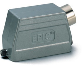 Grommet housing, size HB10, aluminum alloy, M20/M25, angled, longitudinal bow locking, IP65, 19042800