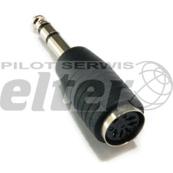 Wtyk Jack 6,3mm - gniazdo DIN 5 pin