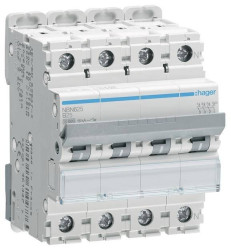 Hager NBN625 Wyłącznik automatyczny 4 styki 25 A 400 V