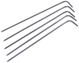 Klucz imbusowy Jednostki metryczne 1.5mm Końcówka kulkowa, typu L, materiał: Stal chromowo-wanadowa, RS PRO