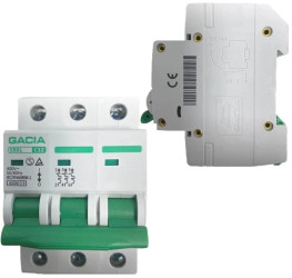Bezpiecznik Wyłącznik Nadprądowy Nadmiarowo Prądowy C 3P 32A 6kA 3faz Gacia