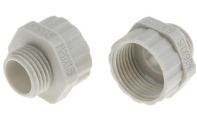 Adapter do dławnic kablowych gwint wew M20 gwint zew M16 Nylon 66 rozmiar gwintu M16 x 1.5mm RS PRO