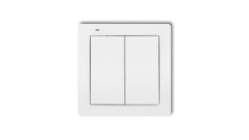 Deco Nadajnik 2-Klawiszowy 4-Kanałowy Do Systemu Exta Free, Biały Mat 25Def-2