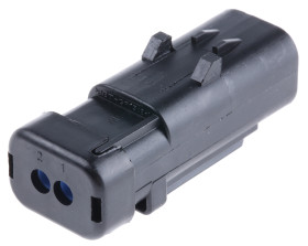 Złącze samochodowe 2-pinowe TE Connectivity -rzędowe Męski AMPSEAL 16 Montaż na zacisku Obudowa złącza samochodowego