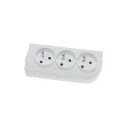 Rozgałęźnik do przedłużacza 3-gniazda z/u biały GN-30