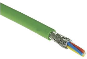 Kabel Ethernet Cat5 długość 100m Niezakończony HARTING PVC l. żył: 7 średnica 6.5mm