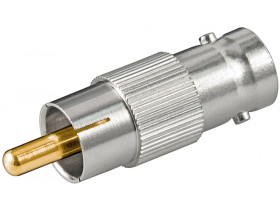 Złącze BNC wtyk RCA z pozłacanymi stykami