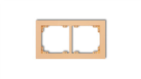 Deco Ramka Podwójna Deco Pastel Matt Brzoskwiniowy 45Dr-2