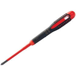 Bahco BE-8610SL ERGO&#x2122; Slim VDE Insulated Phillips Screwdriver PH1 x 80mm