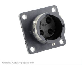 Złącze okrągłe 4-pinowe Męski Souriau Sunbank by Eaton Żeński Montaż na kołnierzu MIL-DTL-26482 rozmiar 12