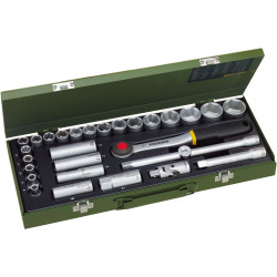 Proxxon Industrial 23000 Socket Set For Heavy Duty Mechanics (1/2&quot;) - 29 Piece