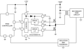 3-A, 120-V half bridge gate driver with 8-V UVLO and negative voltage handling