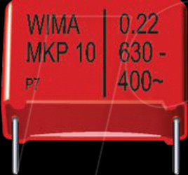 MKP1J032205F00KSSD MKP10 PP pulse capacitor, 220 nF, 10 %, 630 VDC, RM 22.5