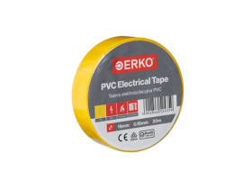 Taśma izolacyjna 19/20 ŻÓŁTA 8 szt. TPVC_19-20-ZOLTA/1 ERKO