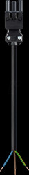 92.238.1003.1 Connection lead, 3-pin, socket - free end, 2.5mm²