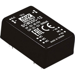Mean Well SCW20C-12 SCW20-series DC/DC converter 1.666A 20W 1 output