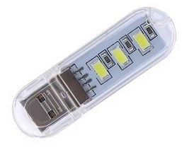 MINI LED USB 3 DIODY SW. ZIMNE