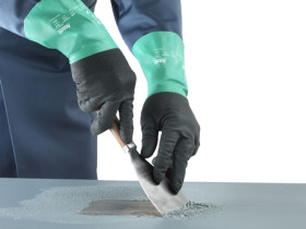 Rękawice robocze rozmiar: 8 materiał: Nylon zastosowanie: Odporność na działanie substancji chemicznych