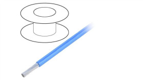 3075-Bl005 Przewód Na Rolce 30,5M Linka Cu 18Awg Pvc Niebieski 600V