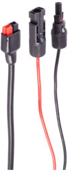 Feeder cable, 4 mm solar plug and 4 mm solar coupling socket to Anderson connector, 0.5 m, black/red, BS02-450116