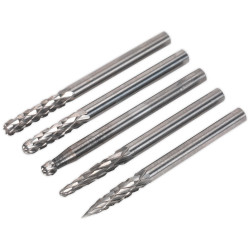 Sealey MCBSET01 Micro Carbide Burr Set 5pc