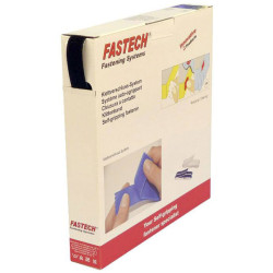 FASTECH B20-SKL-L-999925 Hook-and-Loop Tape 25m Black 20mm Hotmelt Adhesive
